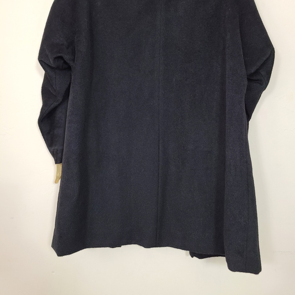 Forstmann Black 100% Virgin Wool Shawl Collar Coat Needs‎ Repairs - Picture 9 of 12